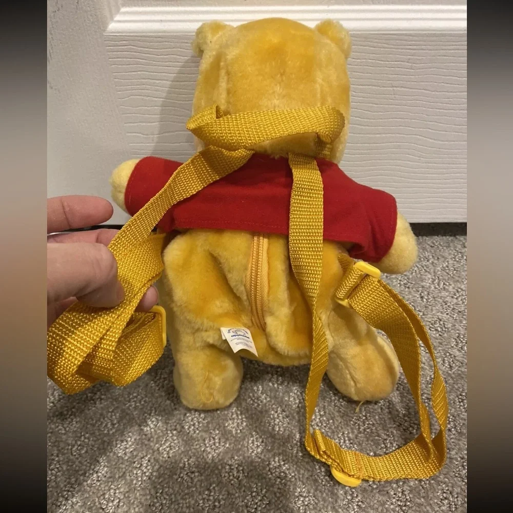 Disney Yellow & Red Winnie the Pooh Plush Kids Backpack